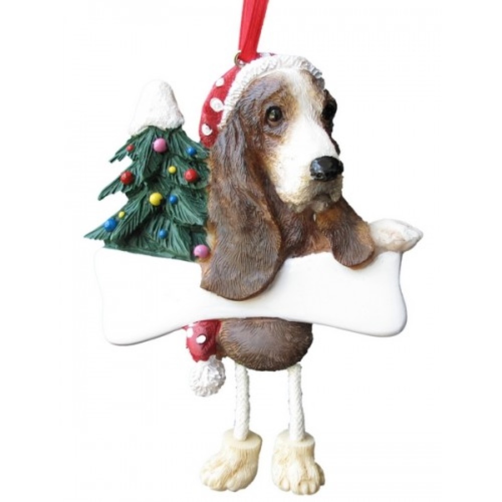 Basset Hound, Dangling Legs Ornament